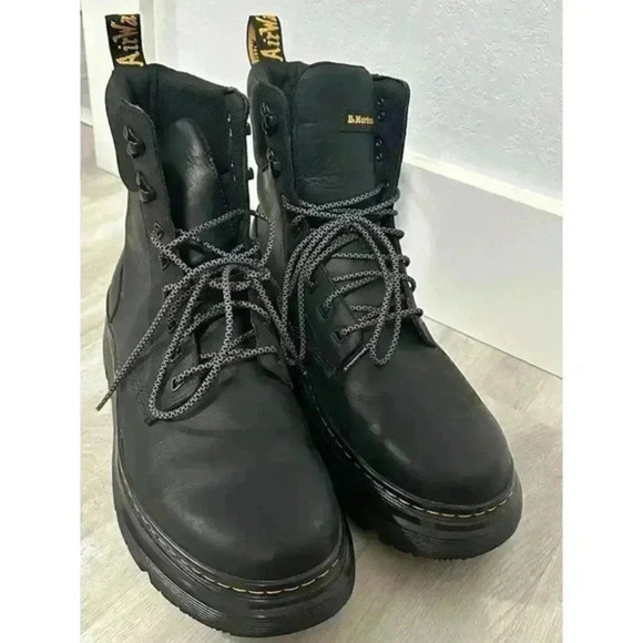 Dr. Martens Tarik Black Wyoming Unisex Lace-Up Ankle Boots size‎ 12 - Picture 3 of 4